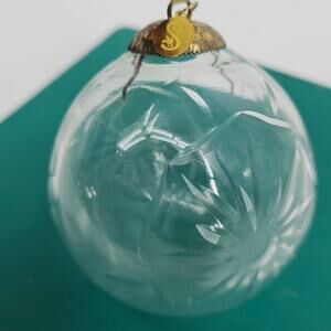 Vintage SCF Seasons Of Cannon Falls Clear Glass Christmas Tree Ornament